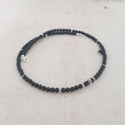 925 Silver Black Onyx Necklace