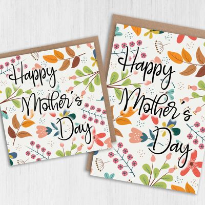 Floral Mother’s Day card: Happy Mother’s Day
