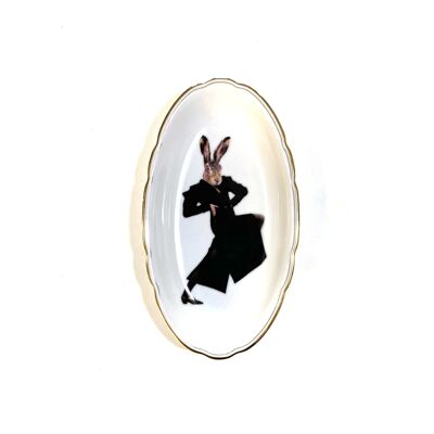 Decorative wall plate hare
