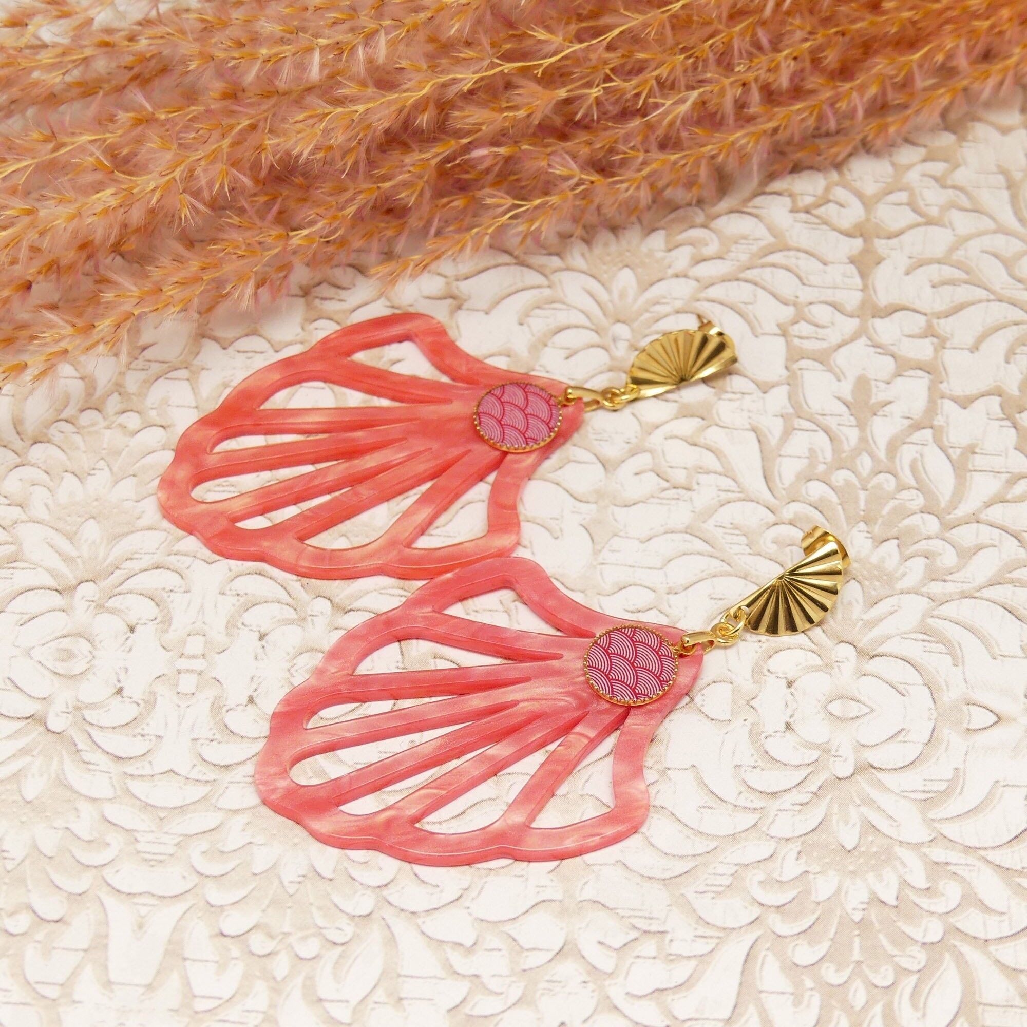 Orecchini a forma di farfalla in stile Art Déco Seigaiha 23,95