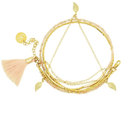 Bracelet pierre de soleil | bracelet minéral | bracelet en pierre | bijou en  pierre | bijoux lithothérapie | or gold filled 14k