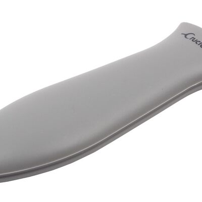 Silicone Hot Handle Holder, Potholder (Large Grey) for Cast Iron Skillets, Pans, Frying Pans & Griddles