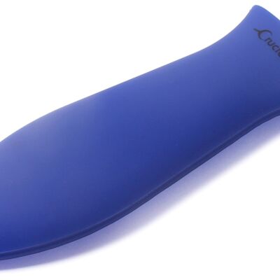 Silicone Hot Handle Holder, Potholder (Small Blue) for Cast Iron Skillets, Pans, Frying Pans & Griddles