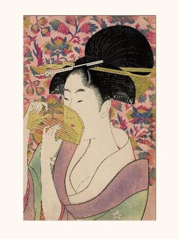 Utamaro Le peigne - 24x30