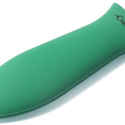 Support de poignée chauffante en silicone, manique (petit vert) pour poêles, poêles, poêles à frire et plaques chauffantes en fonte