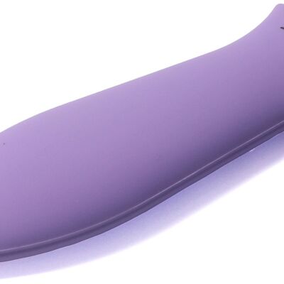 Support de poignée chauffante en silicone, manique (petit violet) pour poêles en fonte, poêles, poêles à frire et plaques chauffantes