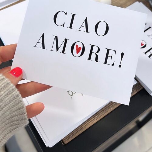 Karte ciao amore  by sara becker - the label