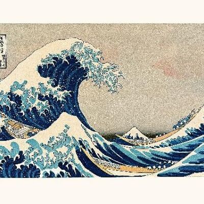Hokusai la gran ola de Kanagawa - 24x30
