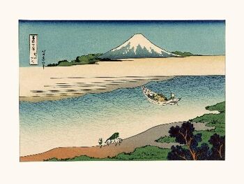 Hokusaï La rivière Tama - 40x50