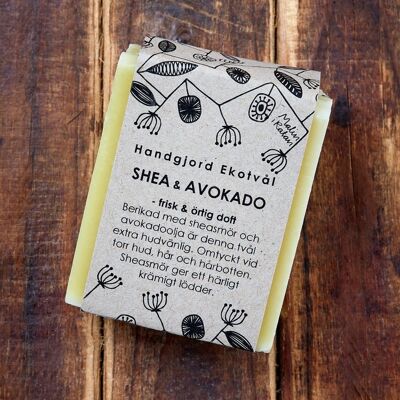 Eco Soap Shea & Avocado - profumo di erbe fresche 110 g