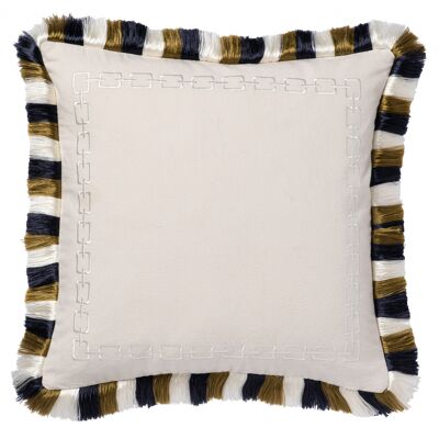 Cushion Jeanne Sand & Navy