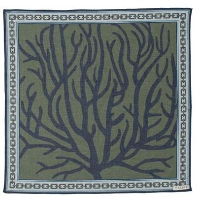 Square Scarf Lauren Navy & Moss