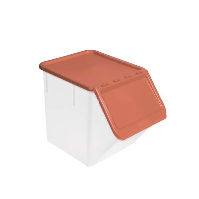 Bac de rangement 40 L terracotta