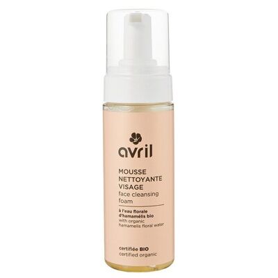 Mousse nettoyante visage 150ml - Certifiée bio