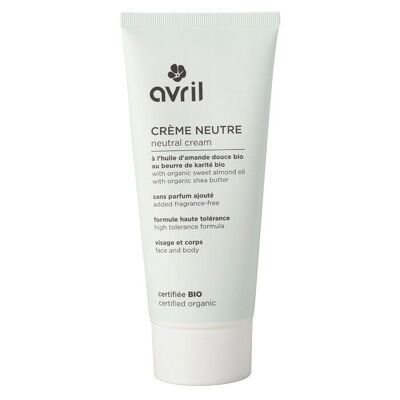 Crème neutre 200 ml - Certifiée bio