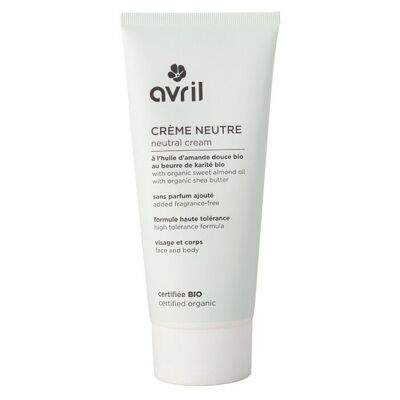 Crème neutre 200 ml - Certifiée bio