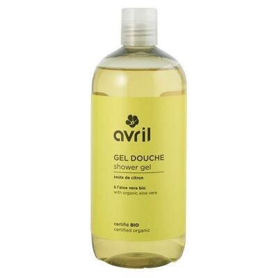 Lemon zest shower gel 500ml - Certified organic