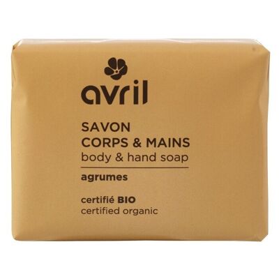 Citrus body & hand soap 100g - Certified organic
