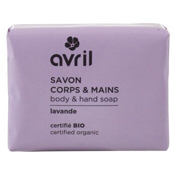 Savon corps & mains Lavande 100g - Certifié bio