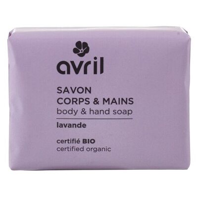 Lavender body & hand soap 100g - Certified organic