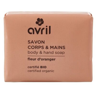 Body & hand soap Orange blossom 100g - Certified organic