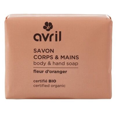 Savon corps & mains Fleur d’oranger 100g - Certifié bio