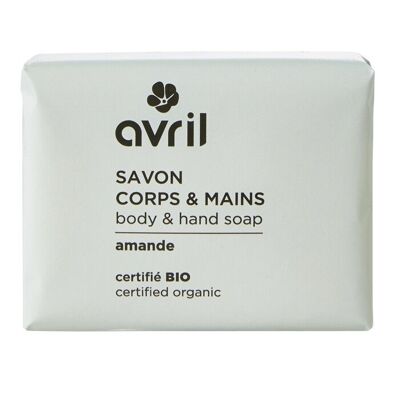 Almond body & hand soap 100g - Certified organic
