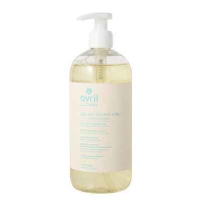 2 in 1 baby cleansing gel 500 ml - Certified organic