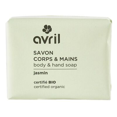 Jasmine body & hand soap 100g - Certified organic