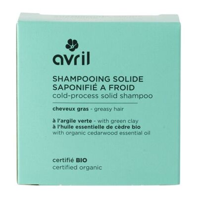 Cold saponified solid shampoo Oily hair 100g - Certified organic