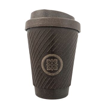 Funk My World Coffee Tasse à café bio-composite en grains – Durable et réutilisable Passe au micro-ondes et au lave-vaisselle, non toxique – Sans BPA, 12 oz (340 ml) 1