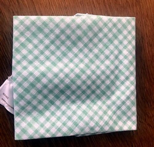 Hemp Green Gingham Sandwich Wrap