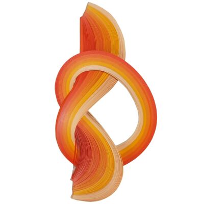 Tiras Quilling Naranja 4 mm/ 50 cm 100 uds.