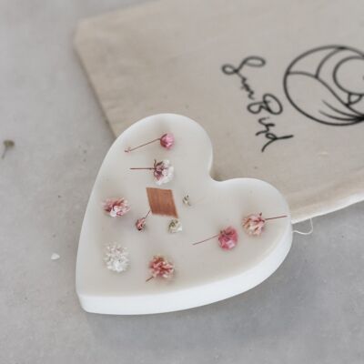 Small floral votive heart n1