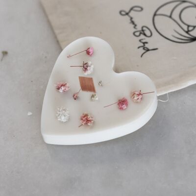 Small floral votive heart n1