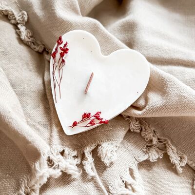 Small floral votive heart n2
