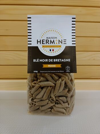 Penne farine de Blé Noir de Bretagne IGP 250 g