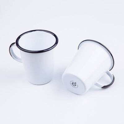 0,4l Enamel Latte Mug | PLAIN
