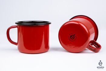 Tasse à café rouge corail de 12 oz | Plaine B. 2