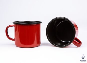 Tasse à café rouge corail de 12 oz | Plaine B. 4
