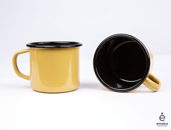 Tasse à café rouge corail de 12 oz | Plaine B. 8