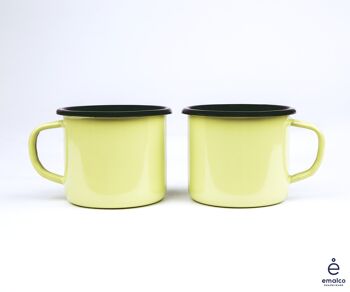 Tasse à café rouge corail de 12 oz | Plaine B. 15