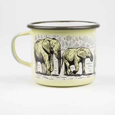 Taza de café de elefante africano de 17 oz LOS 5 GRANDES DE ÁFRICA