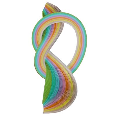 Tiras Quilling Pastel 6 mm/ 50 cm 100 uds.