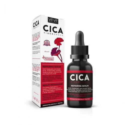 Face Serum Diet Esthetic Cica Tigergrass, 30 ml - with Centella Asiatica, Repairing, Pipette