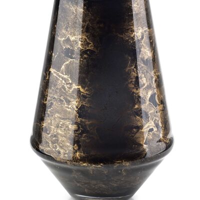 CRISTIE DIAMENT Vase Schwarzer Marmor h27cm