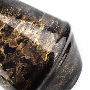 CRISTIE DIAMENT Vase Marbre noir h27cm 2