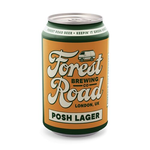 POSH Lager (4.1%) 330ml Cans - 24 PACK