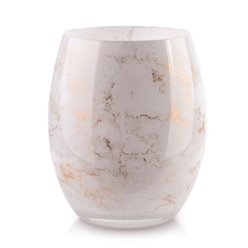 CRISTIE Vase 20x16cm white marble