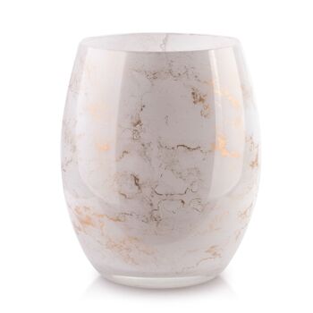 CRISTIE Vase 20x16cm marbre blanc 1